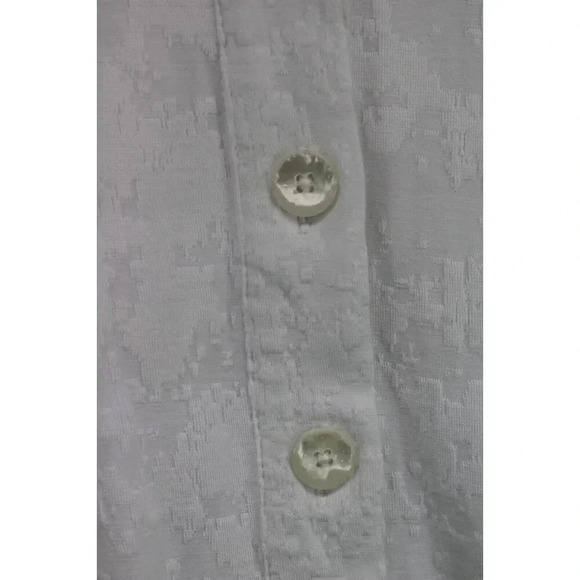 Parsley & Sage Women's White Button-Up Belled Sleeve Top-Size XL - Picture 6 of 10